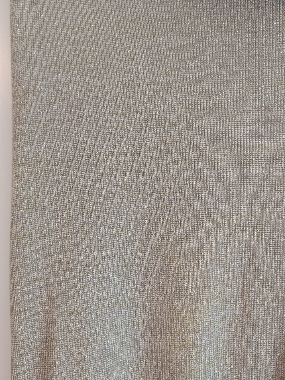 Sleeveless Metallic Sparkly Cowl Neck Tunic in Taupe - Picture 3 of 7